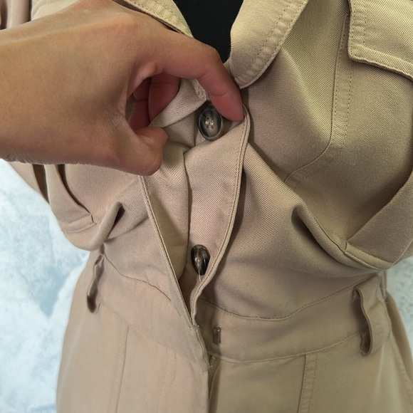 H&M Women's Tan Sleeveless Jumpsuit size 2 - Picture 5 of 10